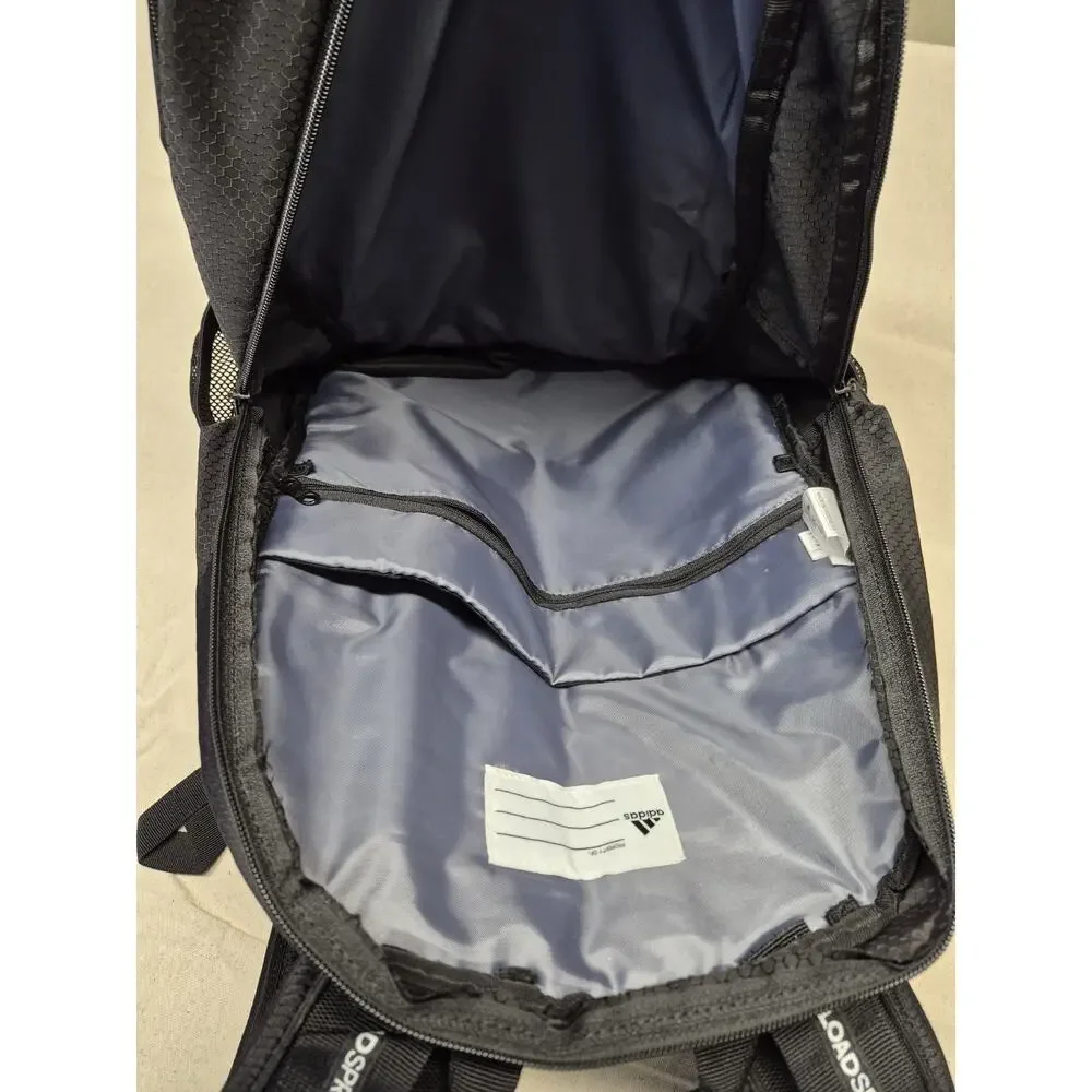 Adidas Load Spring Backpack Black Laptop Travel School Work Tons of Pockets